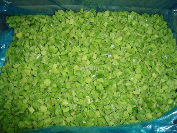 Frozen green pepper Ding